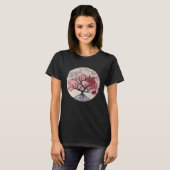 Der Höhepunkt des Frühlings Cherry Blossom Tree of T-Shirt (Vorne ganz)