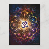 Der höhere Power von Om Postkarte (Vorderseite)