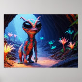 Der Höhlenbewohner-KI-Alien Poster (Vorne)