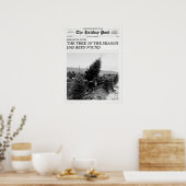 Der Holiday Post Zeitung Weihnachtsbaumfarm Poster (Küche)