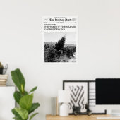 Der Holiday Post Zeitung Weihnachtsbaumfarm Poster (Heimbüro)