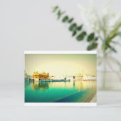 DER HOLY GOLDEN TEMPLE AMRISTAR PUNJAB POSTKARTE (Stehend Vorderseite)