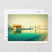 DER HOLY GOLDEN TEMPLE AMRISTAR PUNJAB POSTKARTE (Vorne/Hinten)