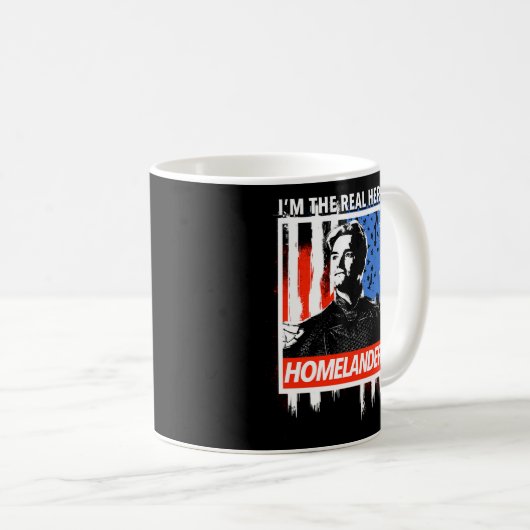 Der Homelander, den ich bin die echte Helden-Ameri Kaffeetasse (VorderseiteRechts)