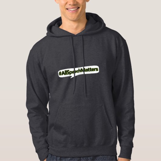 Der Hoodie #AllSpeechMatters Männer (Vorderseite)