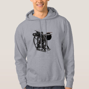 der Hoodie der Briefbeschwerermaschinen-Männer