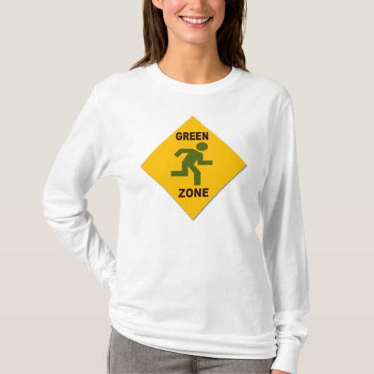 Der Hoodie der grüne Zonen-Frauen T-Shirt (Vorderseite)
