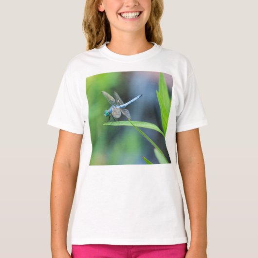 Der Hoodie des blaues Libellen-Kindes (Vorderseite)