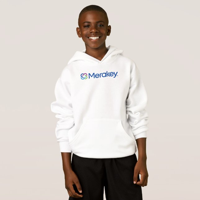 Der Hoodie des Merakey Logo-Kindes (Vorne ganz)