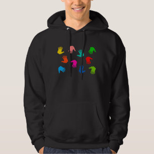 Der Hoodie Handprints Männer