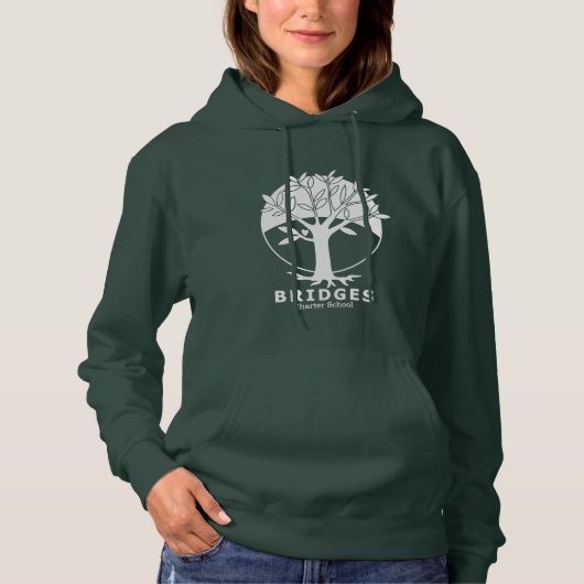 Der Hoodie-Pullover der Frauen - Sortefarben Hoodie (Vorderseite)