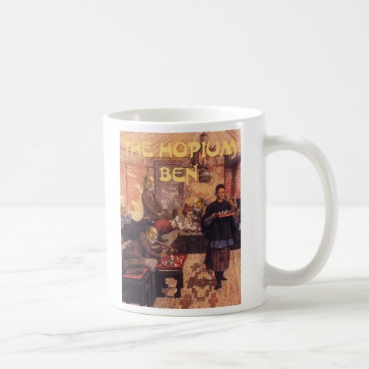Der Hopium Ben Kaffeetasse (Rechts)