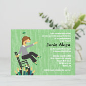 Der Hora-Chair-Tanz für Robin Invasion Einladung (Stehend Vorderseite)