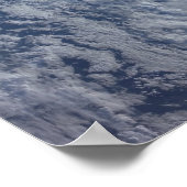 Der Horizont der Erde gegen die Schwärze des Weltr Poster (Ecke)