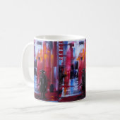 Der Horizont des Samurai Gemälde von Alfred Fox Kaffeetasse (Vorderseite Links)