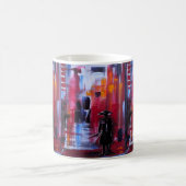 Der Horizont des Samurai Gemälde von Alfred Fox Kaffeetasse (Mittel)