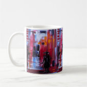 Der Horizont des Samurai Gemälde von Alfred Fox Kaffeetasse (Links)