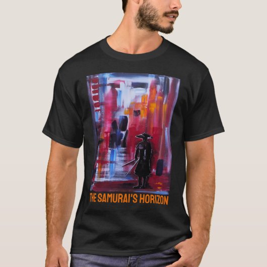 Der Horizont des Samurai Gemälde von Alfred Fox T-Shirt (Vorderseite)