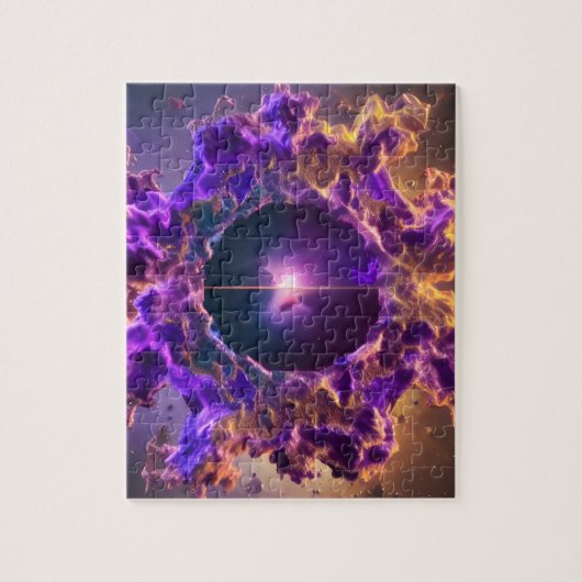 Der Horizont kosmischer Ereignisse öffnet sich zu Puzzle (Vertikal)