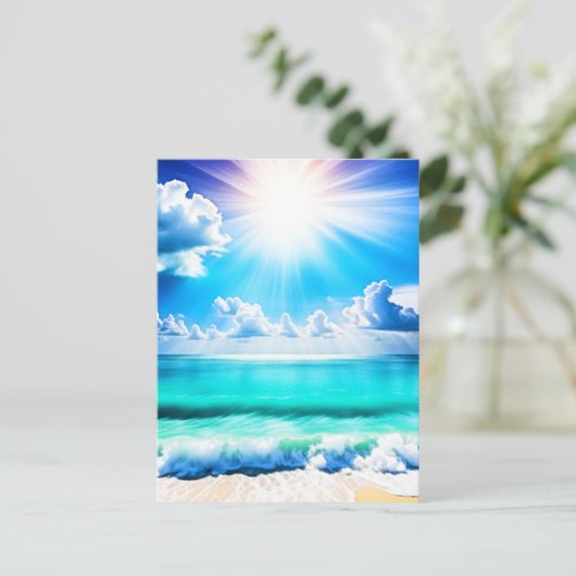 Der Horizont Postkarte (Stehend Vorderseite)