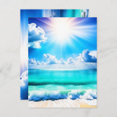 Der Horizont Postkarte (Vorne/Hinten)