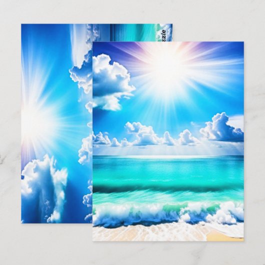 Der Horizont Postkarte (Vorne/Hinten)