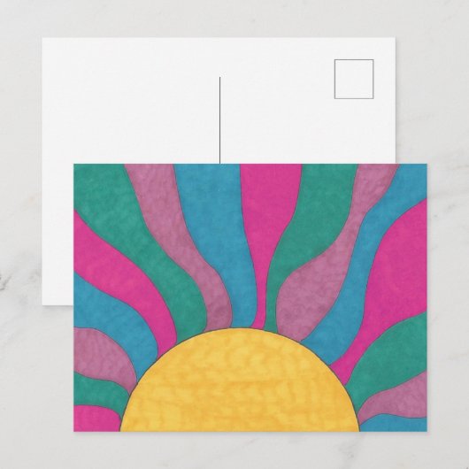 Der Horizont Postkarte (Vorne/Hinten)