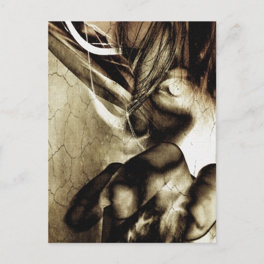 Der Horror, das Ziel zu erreichen Postkarte (Vorderseite)