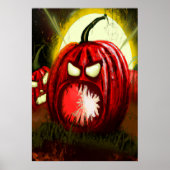 Der Horror des Pumpkins | AI Art Poster (Vorne)