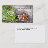 Der Hort des Drachen Visitenkarte (Vorne/Hinten)