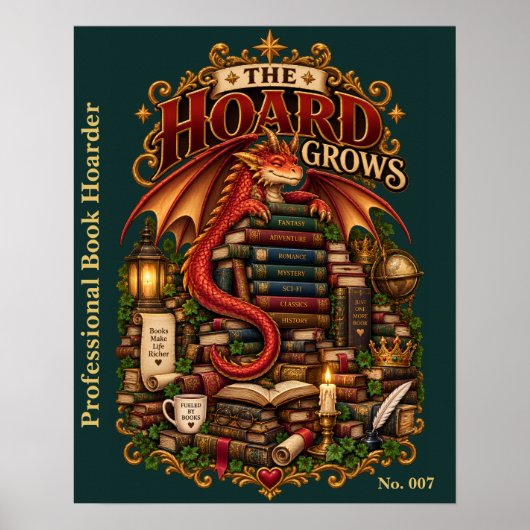 Der Hort wächst | Buch-Drachen-Gesellschaft Poster (Vorne)
