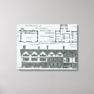 Der Hostelry und die Speicher Leinwanddruck
