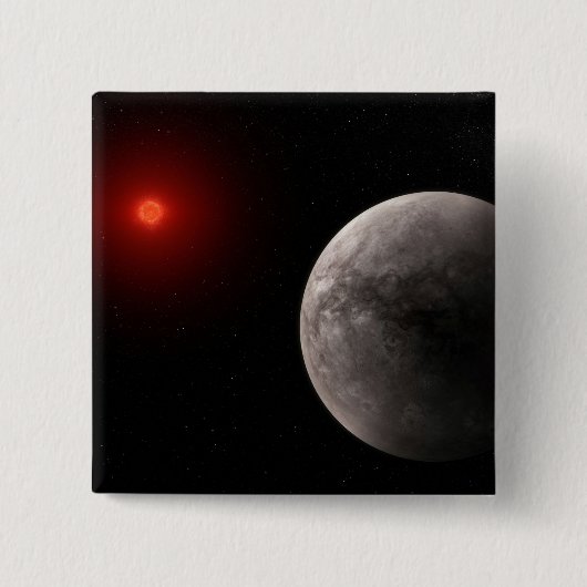 Der Hot Rocky Exoplanet Trappist-1 B. Button (Vorderseite)