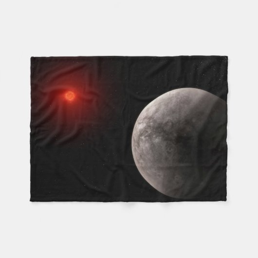 Der Hot Rocky Exoplanet Trappist-1 B. Fleecedecke (Vorderseite (Horizontal))