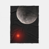 Der Hot Rocky Exoplanet Trappist-1 B. Fleecedecke (Vorderseite)