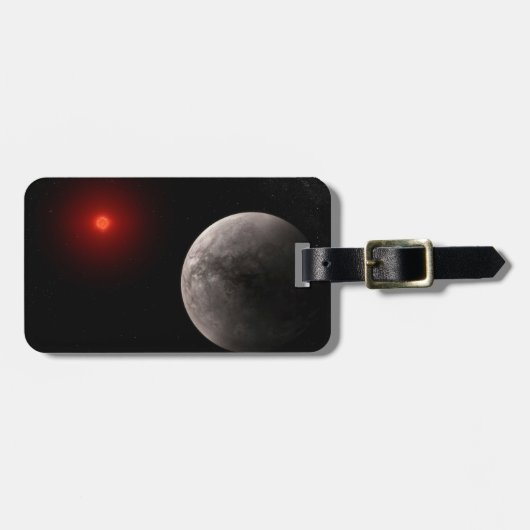 Der Hot Rocky Exoplanet Trappist-1 B. Gepäckanhänger (Vorderseite horizontal)