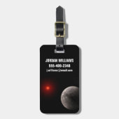 Der Hot Rocky Exoplanet Trappist-1 B. Gepäckanhänger (Vorderseite vertikal)