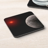 Der Hot Rocky Exoplanet Trappist-1 B. Getränkeuntersetzer (Linke Seite)