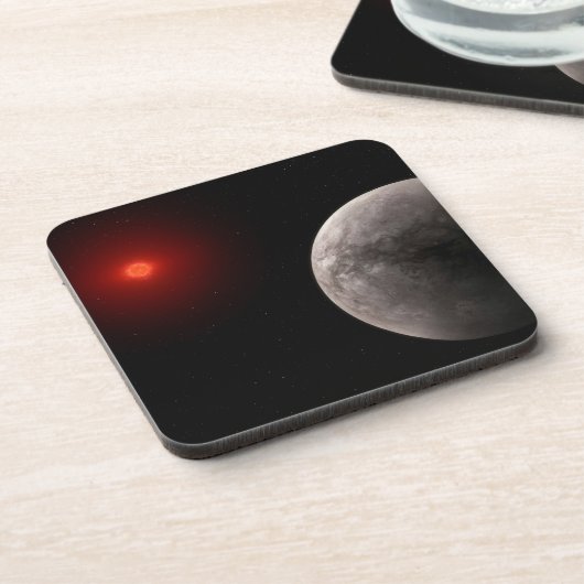 Der Hot Rocky Exoplanet Trappist-1 B. Getränkeuntersetzer (Linke Seite)