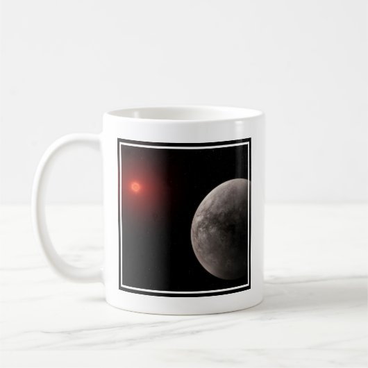 Der Hot Rocky Exoplanet Trappist-1 B. Kaffeetasse (Links)