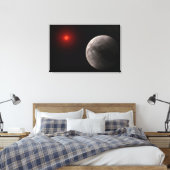 Der Hot Rocky Exoplanet Trappist-1 B. Leinwanddruck (Insitu (Schlafzimmer))