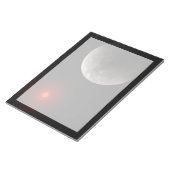 Der Hot Rocky Exoplanet Trappist-1 B. Notizblock (angewinkelt)