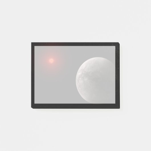 Der Hot Rocky Exoplanet Trappist-1 B. Post-it Klebezettel (Vorderseite)