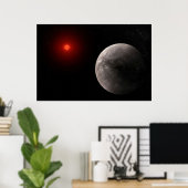 Der Hot Rocky Exoplanet Trappist-1 B. Poster (Heimbüro)