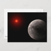 Der Hot Rocky Exoplanet Trappist-1 B. Postkarte (Vorne/Hinten)