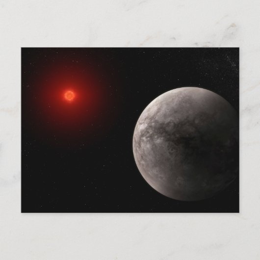 Der Hot Rocky Exoplanet Trappist-1 B. Postkarte (Vorderseite)