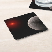 Der Hot Rocky Exoplanet Trappist-1 B. Rechteckiger Pappuntersetzer (angewinkelt)