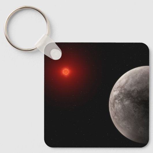 Der Hot Rocky Exoplanet Trappist-1 B. Schlüsselanhänger (Vorderseite)