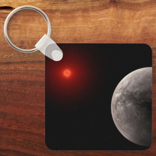 Der Hot Rocky Exoplanet Trappist-1 B. Schlüsselanhänger (Vorderseite)