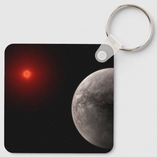Der Hot Rocky Exoplanet Trappist-1 B. Schlüsselanhänger (Rückseite)